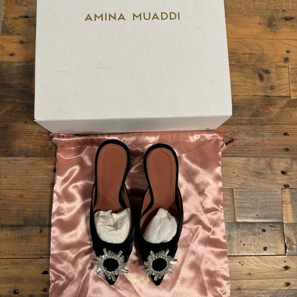 Amina Muaddi Begum Mules - Picture 2 of 6